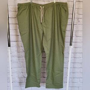 Men's Green Drawstring Pants